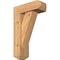 Ekena Millwork Traditional Craftsman Smooth Bracket w/ Offset Brace, Western Red Cedar, 5 1/2"W x 14"D x 22"H BKT0604X14X22TRA04SWR - alternate 1